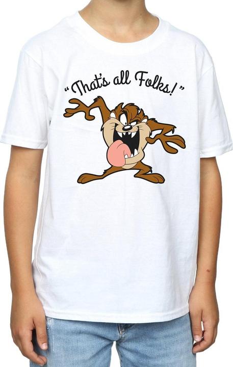 Immagine prodotto Looney Tunes Taz That's All Folks Maglietta Ragazzi (152, 158)