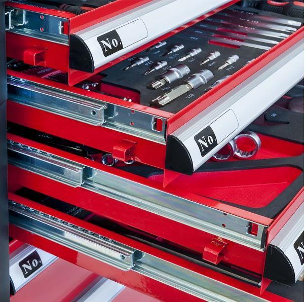 Actual product image Airpress gereedschapswagen gevuld 217-delig (217 x)