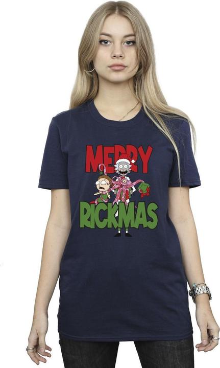 Immagine prodotto Rick And Morty Merry Rickmas Maglietta Ampia Donna (XXL)