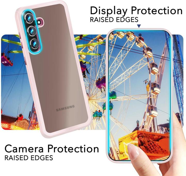 Actual product image Nalia Semi-transparent hybrid cover with protective frame (Samsung Galaxy S24+)