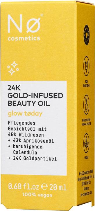 Image du produit Nø Cosmetics glow tøday Huile de beauté infusée à l'or 24 carats (19 ml)