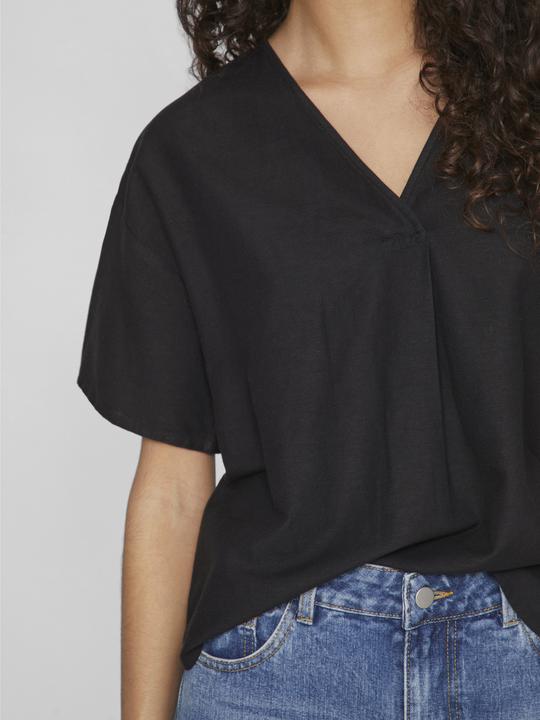 Actual product image Vila V-neck top with short sleeves (34)