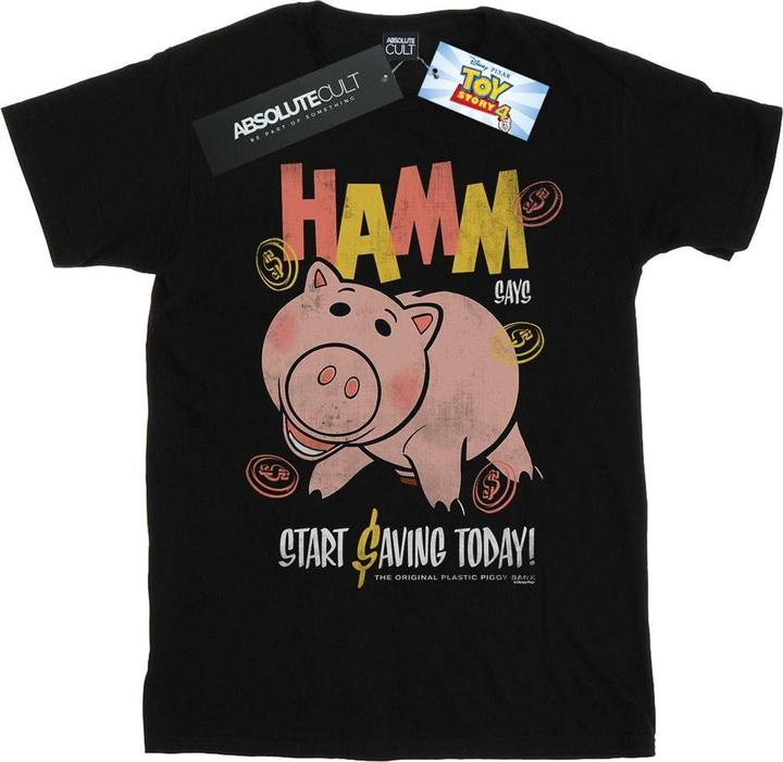 Actual product image Disney Boys Toy Story 4 Hamm The Piggy Bank T-Shirt (152, 158)