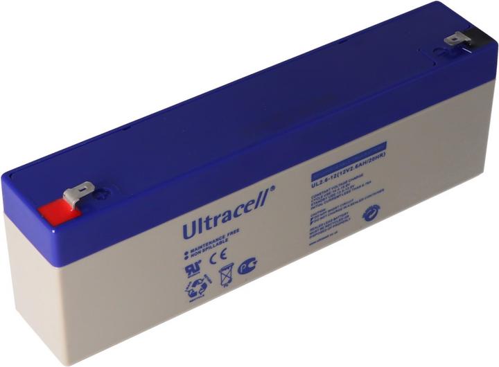 Actual product image Ultracell UL2.4-12 Lead acid battery 12 Volt 2,4 Ah, Faston 187, 4,8mm (12 V, 2.40 Ah)