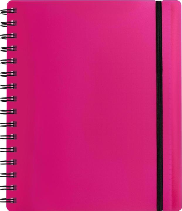 Kolma Notebook Easy A5 chequered berry (A5, Checked, Hardcover)