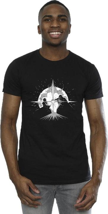 Actual product image Star Wars Mens Obi-Wan Kenobi Saber Silhouette Fight T-Shirt (3XL)