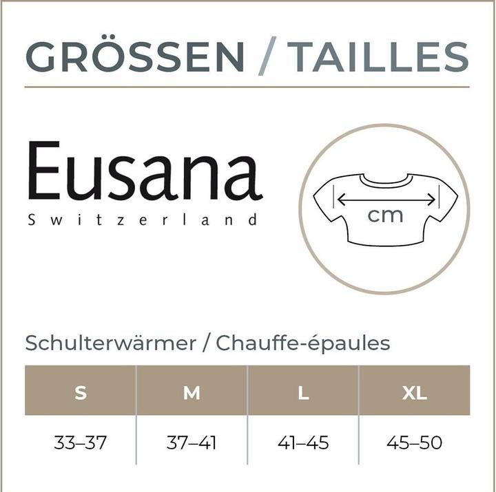 Produktbild Eusana Schuterwaermer doppet gestrickt mit Traegerband ivoire (L)