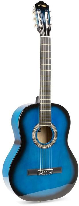 Produktbild Max Konzertgitarre SoloArt Set Blau (Akustik Gitarren Set, Holz)