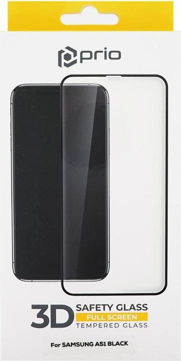 Produktbild prio 3D Panzerglas Panzerglas für Samsung A51 schwarz (1 Stück, Samsung Galaxy A51 5G, Samsung Galaxy A51)