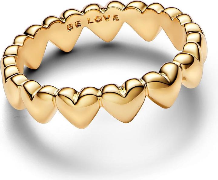 Actual product image Pandora Row of hearts ring (58)