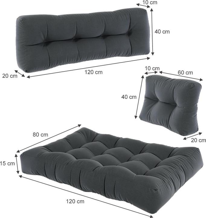 Produktbild Vicco Set Flocken (120 x 80 x 15 cm)
