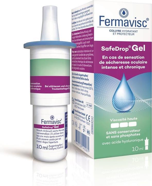 Produktbild OmniVision SafeDrop Gel Gtt Opht 0.3 % (10 ml, Fermavisc SafeDrop Gel Gtt Opht 0.3 %)