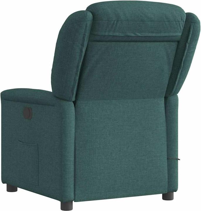 Actual product image VidaXL Massage armchair Dark green fabric Massage TV armchair