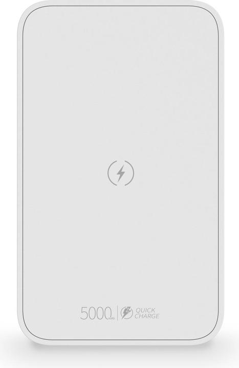 Actual product image KSIX Power Bank 5.000 Mah USB Pd And Qc + Micro USB Cable White (5000 mAh, 20 W)