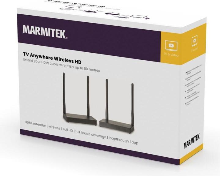 Actual product image Marmitek TV Anywhere Wireless HD (50 m, HDCP, HDCP 1.2)
