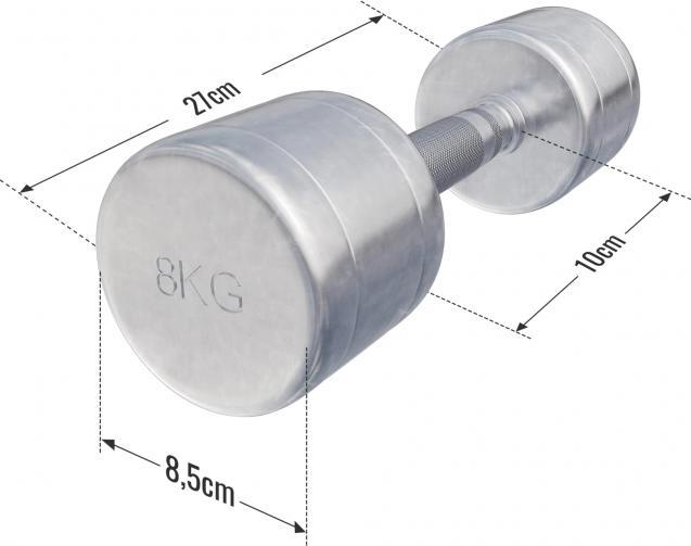 Produktbild Gorilla Sports Chrom Kurzhanteln (2 x 8 kg)