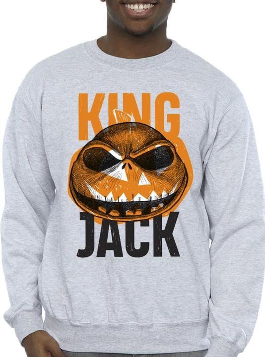 Actual product image Disney Mens The Nightmare Before Christmas King Jack Sweatshirt (XXL)