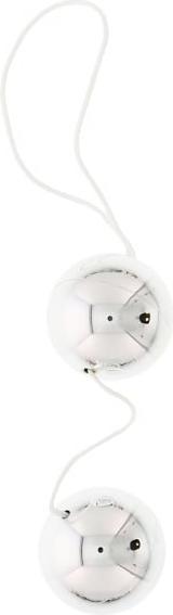 Actual product image Seven Creations Vibratone Duo Balls Silver Blister Card