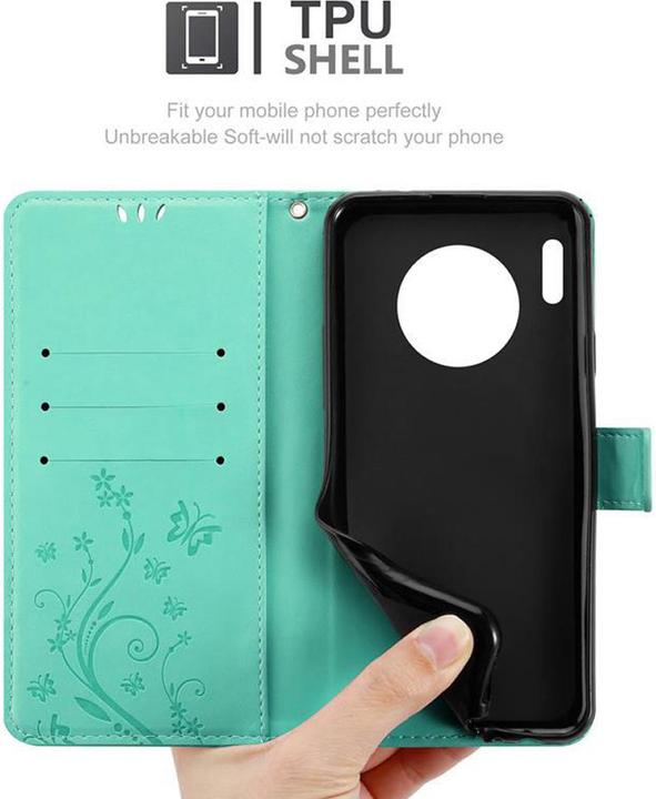 Actual product image Cadorabo Flower Book Cover (Mate 30 Pro)