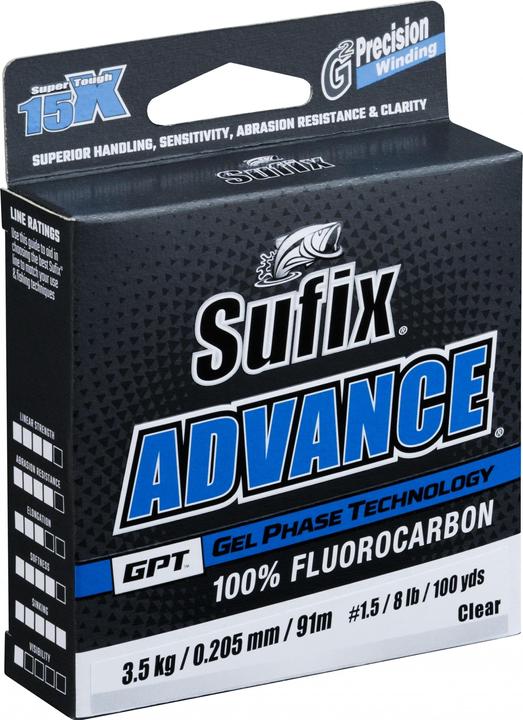 Produktbild Sufix Advance Fc Clear 14,8 (1.40 kg, 0.15 mm)