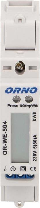 Produktbild MGA Orno Elektrozähler Strom zähler Wattmeter Digitale 230V 5(40) A, weiss