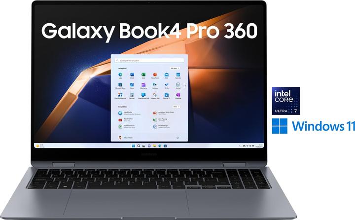 Produktbild Samsung Galaxy Book4 Pro 360 (16", Intel Core Ultra 7 155H, 16 GB, 1000 GB, DE)