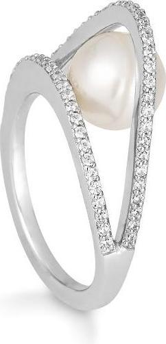 Actual product image Breuning RING - SÜDSEEPERLE-ZP/Brill. 0,377 Ct. H/si (61, 585/14 K Gold)