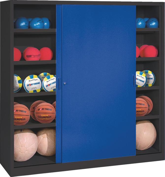 Produktbild C+P Ballschrank (HxBxT: 195x160x50 cm, mit Vollblech-Schiebetüren, Typ 4)
