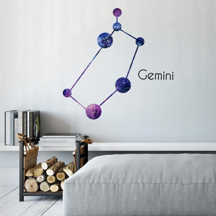 Actual product image Trenddeko Constellation Gemini - Twins (70 x 50 cm)