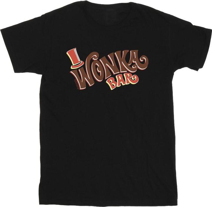 Immagine prodotto Willy Wonka & the Chocolate Factory Bar Logo Maglietta Ragazze (104)
