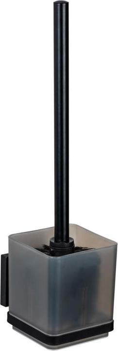 Image du produit Wenko Vacuum-Loc® WC-Garnitur Mod. Quadro Schwarz Befestigen ohne Bohren