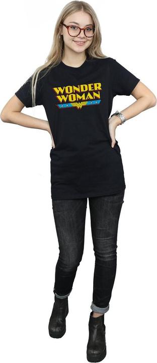 Image du produit - T-shirt WONDER WOMAN TEXT LOGO - Femme (S)