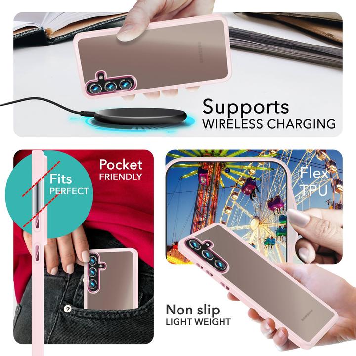 Actual product image Nalia Semi-transparent hybrid cover with protective frame (Samsung Galaxy S24)