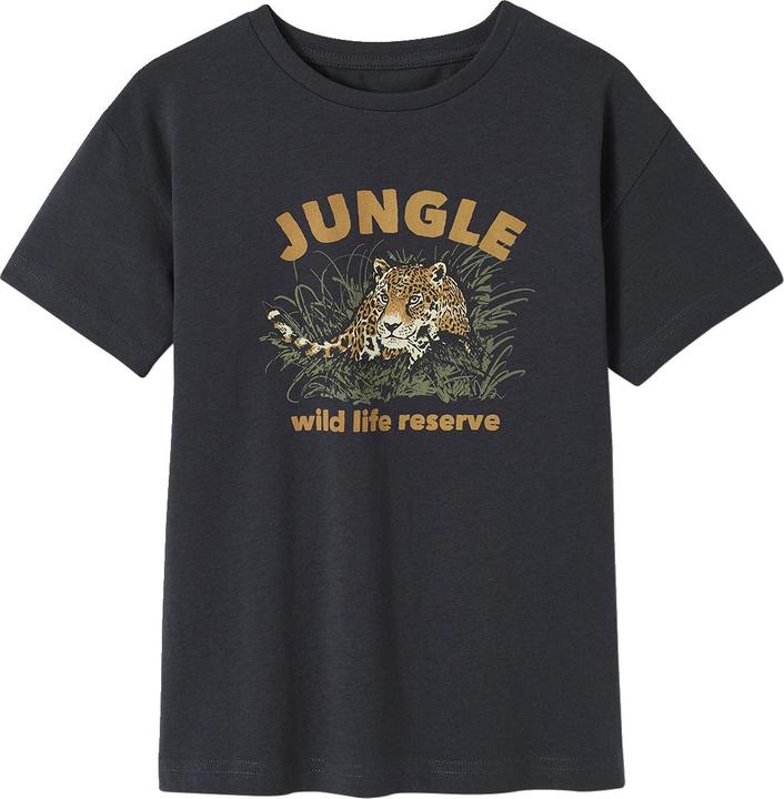 Vertbaudet Jungen T-Shirt mit Tierprint, Recycling-Baumwolle