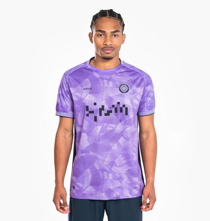 Kipsta Maillot de Football Femme/Homme manches courtes - Viralto II Parma bleu/violet (L)