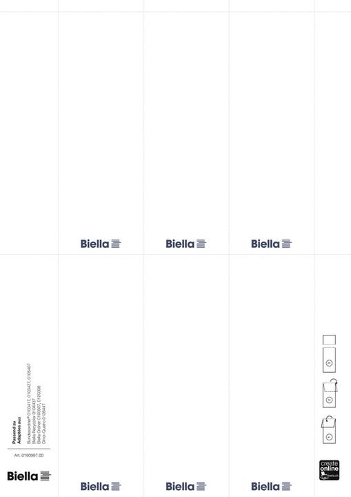 Produktbild Biella Rückenschilder