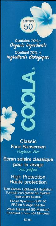 Image du produit Coola Suncare Classic Lotion Fragrance Free (Crème solaire visage, SPF 50, 50 ml, 50 g)