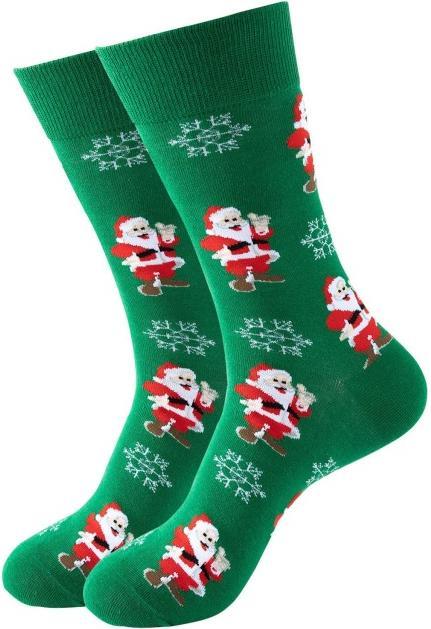Image du produit Snazzy Santa Chaussettes de Noël Père Noël vert 36-40 de (Une unité par pack, 36 - 40)