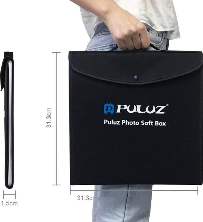 Image du produit Puluz Boîte de studio photo 30m avec 2x lampe annulaire (éclairage de studio)