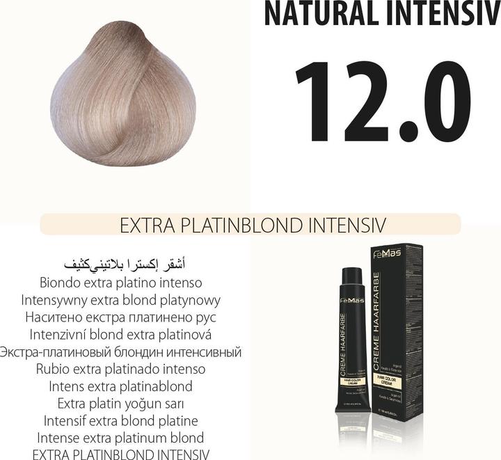Produktbild FemMas 12.0) Haarfarbe Extra Platinblond intensiv 100ml (100)