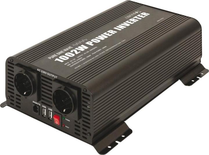 Produktbild GYS Wechselrichter PSW 1002W 12V mit Fernsteuerung und Bildschirm