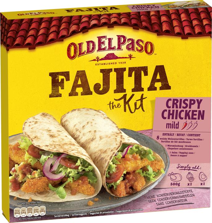 Actual product image Old El Paso Fajita Kit Crispy Chicken 555 g (640 g)