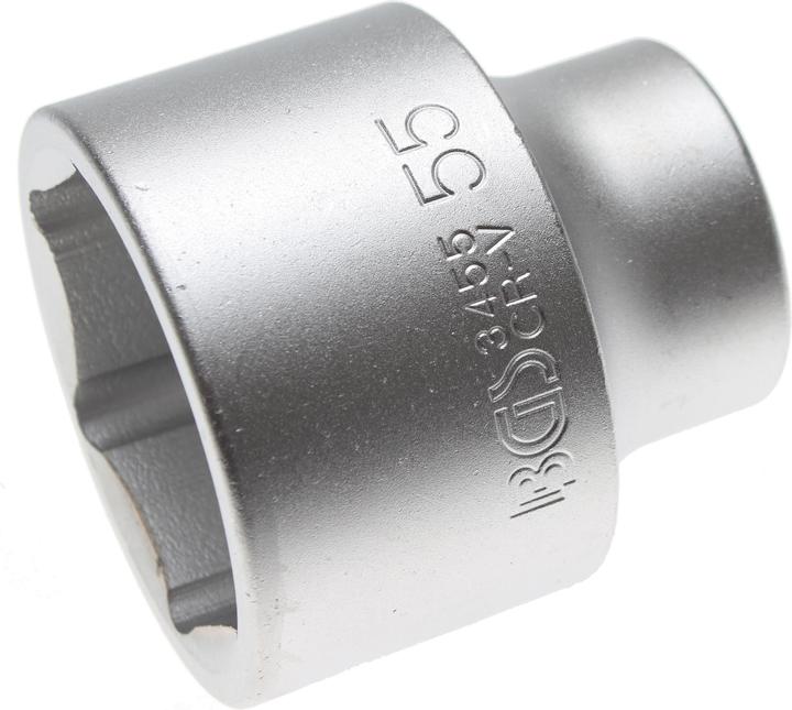 BGS Steckschlüssel-Einsatz Sechskant Antrieb Innenvierkant 20 mm (3/4") SW 55 mm (55 mm)