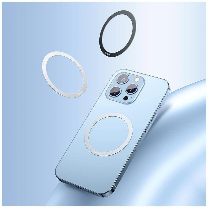 Actual product image Baseus Halo Series Magnetic Metal Ring2pcs/packBlack