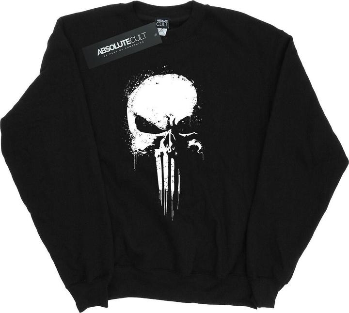 Actual product image Girls The Punisher Spray Skull Sweatshirt (152, 158)