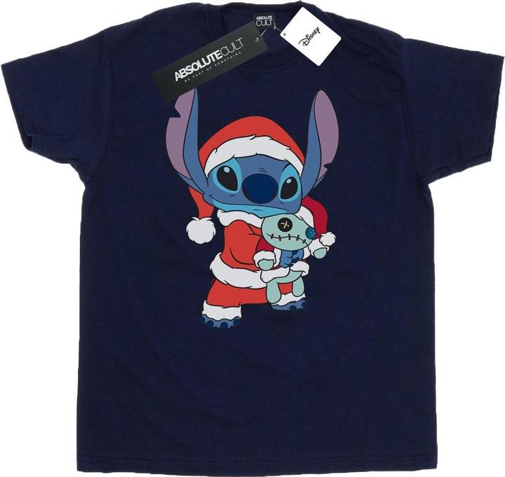 Actual product image Disney Mens Lilo And Stitch Stitch Christmas T-Shirt (4XL)