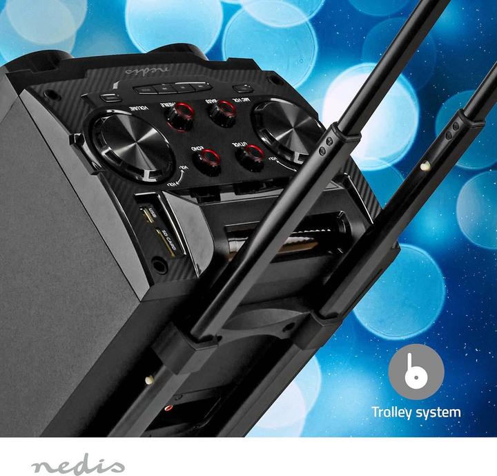 Actual product image Nedis Bluetooth® party speaker | max. battery life: 6.5 hrs | 120 W | carrying handle | party (6.50 h, Battery operated)