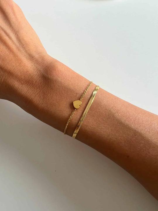 Actual product image Tara Style True Love bracelet - Bracelet (waterproof) (18.50 cm, Stainless steel)