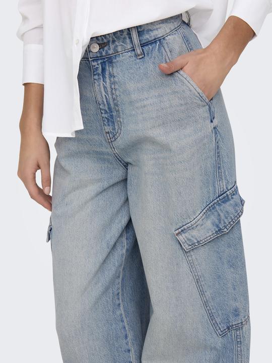 Image du produit Only ONLPERNILLE Hohe Taille Weiter Beinschnitt Jeans Jeans mit weitem Bein (26)