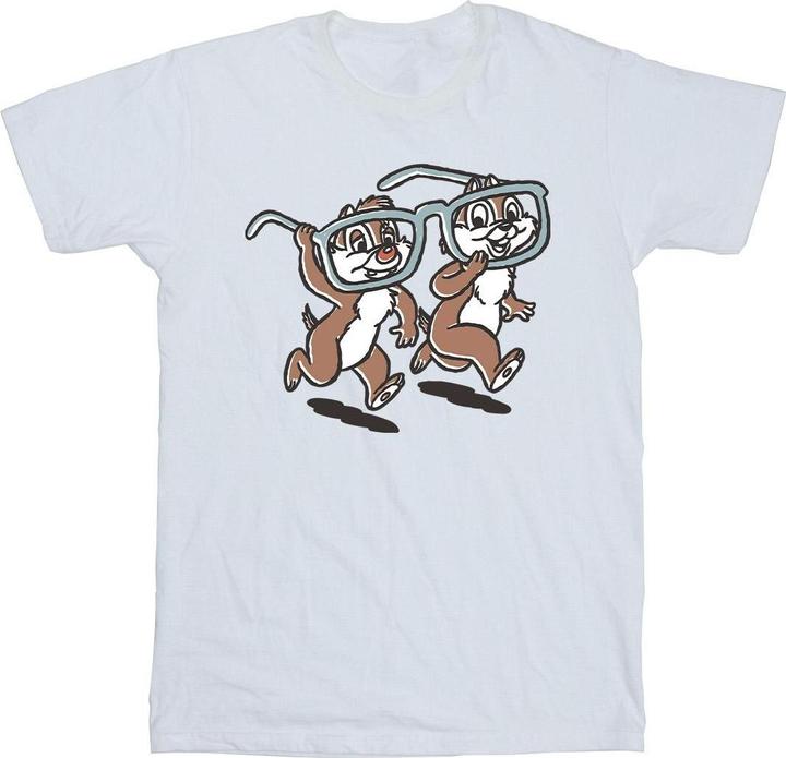 Actual product image Disney Mens Chip 'n Dale Glasses T-Shirt (4XL)